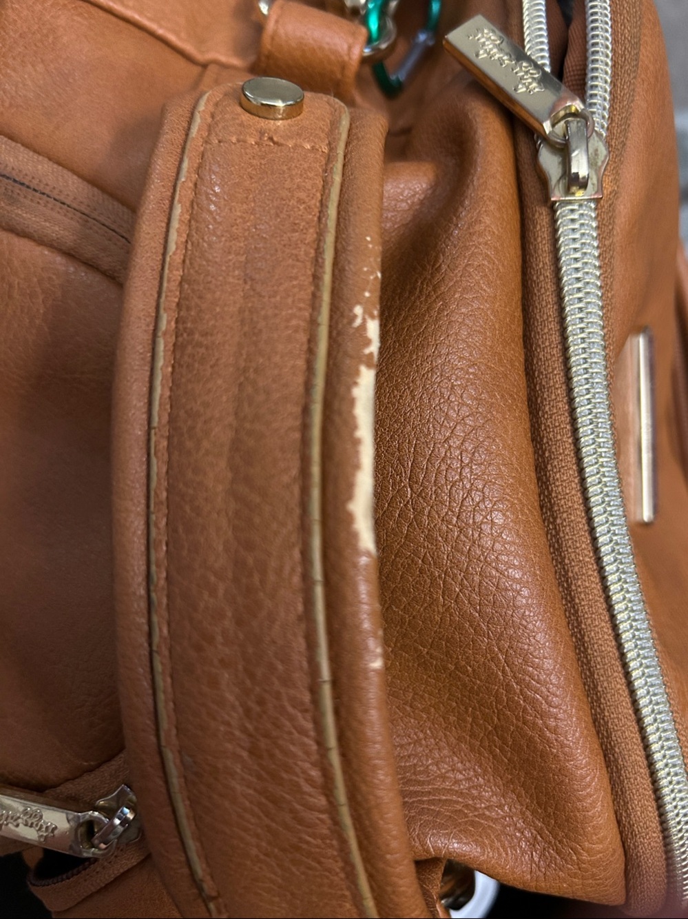 Itzy Ritzy Tan Convertible Diaper Backpack - Picture 14 of 16